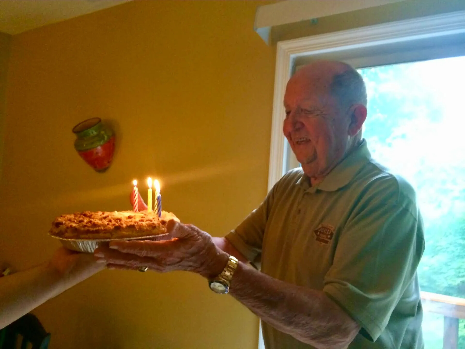 Birthday Celebration Portrait of Mel Swanson in Later Life