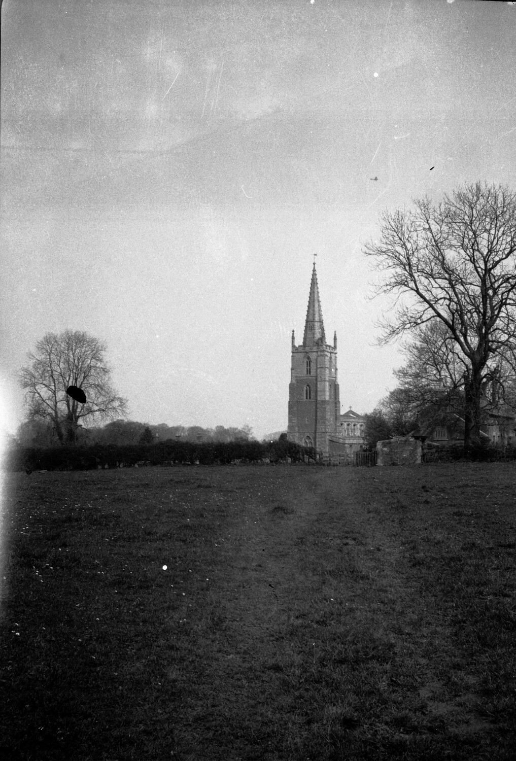 English Village Church and Countryside, WWI Era, Scott Field-England Negatives Collection