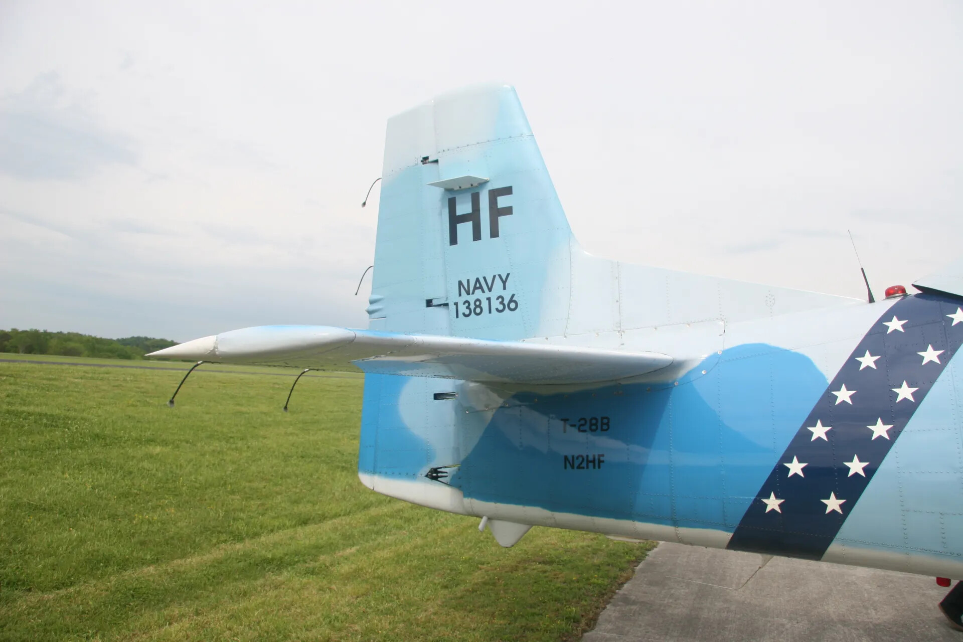 Tail Markings on North American T-28B Trojan 'N2HF' (Bureau Number 138136), Operation Tailwind Event, 2016