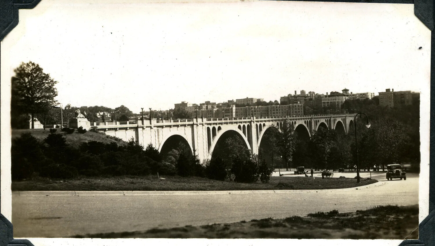 Multi-Arch Concrete Bridge, Likely Connecticut Avenue (Taft) Bridge, Washington, D.C., Interwar Period