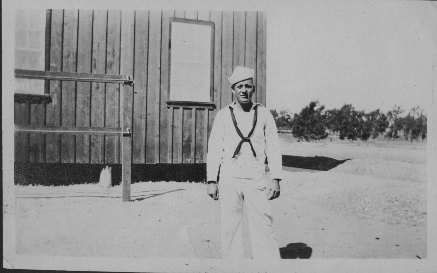 U.S. Navy Sailor in Undress Whites, Mare Island Naval Shipyard, 1917