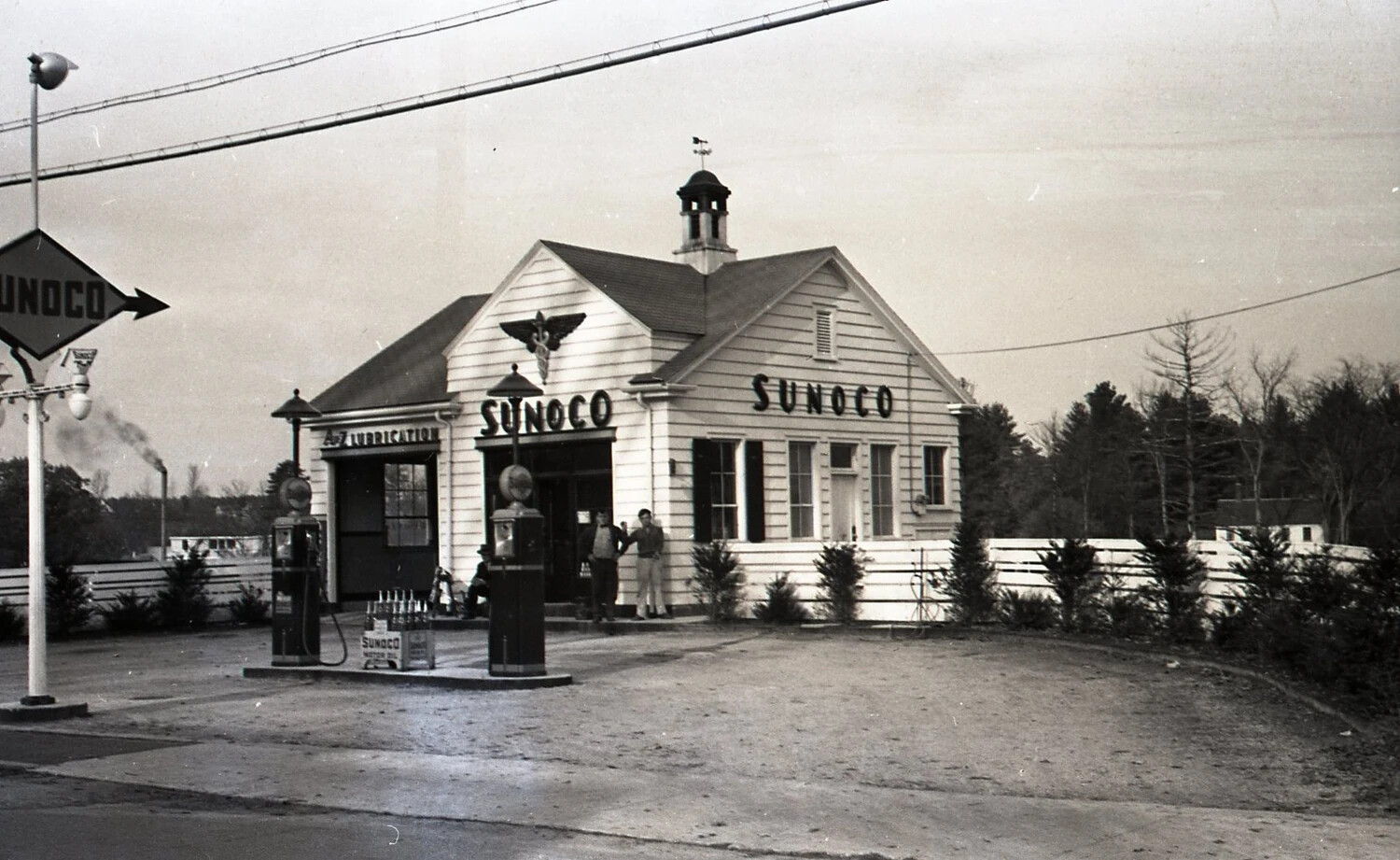 Sunoco Service Station, New Hampshire, WWII Era