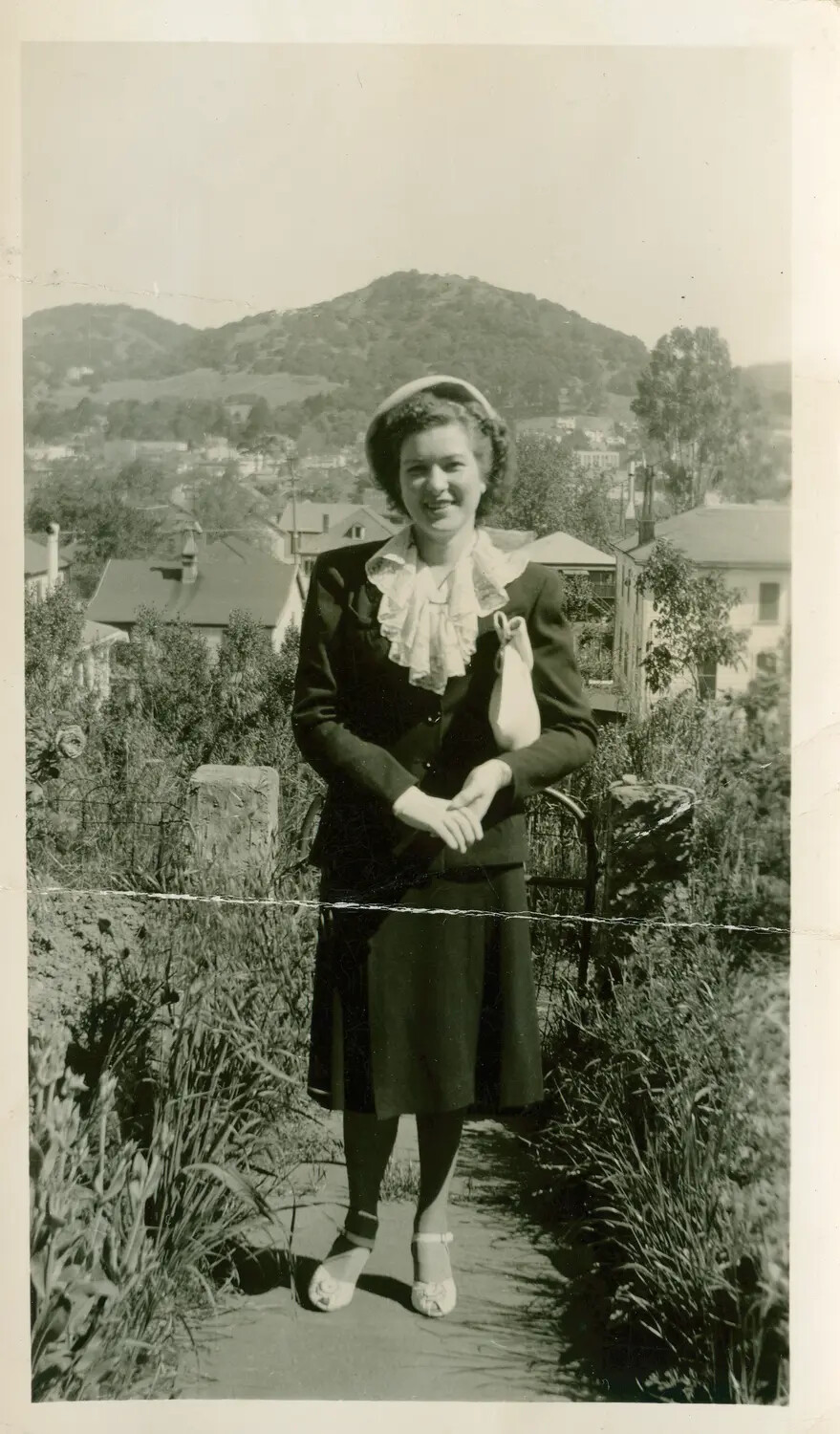 Home Front Portrait of a Young Woman, 1944, Margaroli Family Collection (WWII B-24 Belly Gunner)