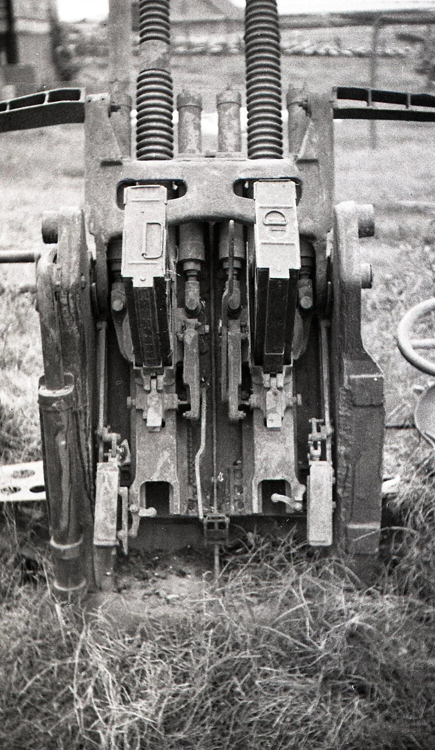Close-Up of Twin Anti-Aircraft Gun Breech and Magazines, Luzon, Philippines, WWII