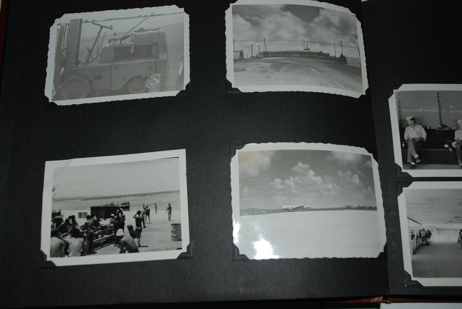 Photo Album Page, VR-6 Naval Air Transport Squadron, Naval Air Station Agana, Guam