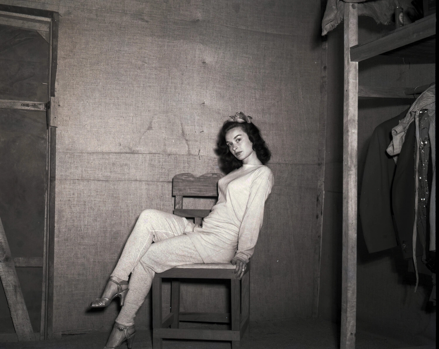 Female Entertainer Backstage, Myitkyina Visitors Collection, WWII China-Burma-India Theater