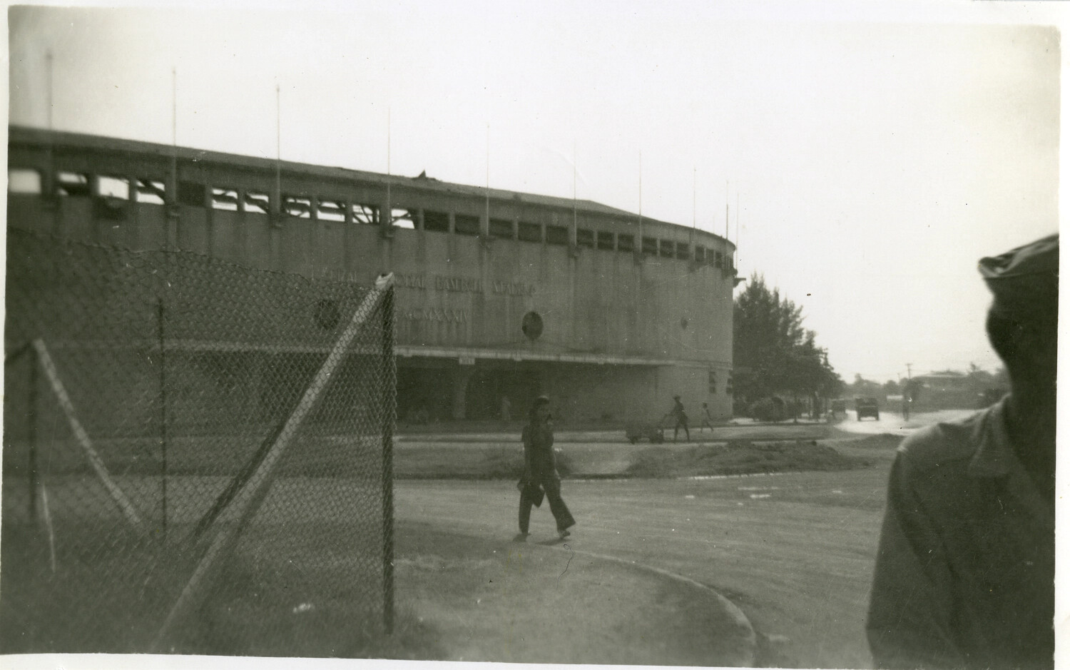 US Servicemen Near Rizal Memorial Baseball Stadium, Manila, Philippines, WWII Pacific Theater