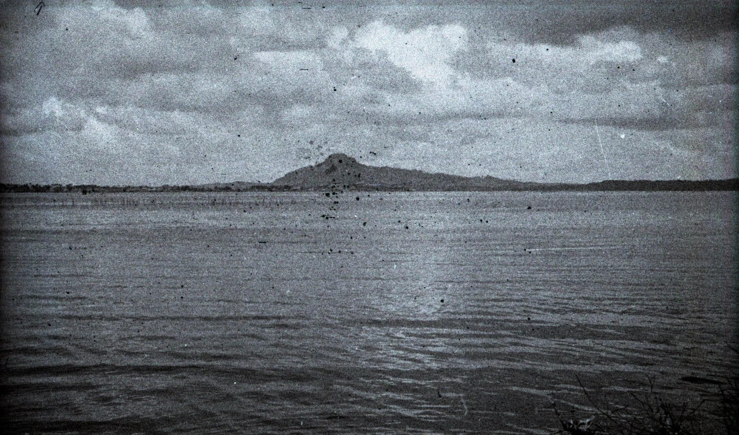 Lakeside Landscape with Distant Volcanic Peak, Luzon, Philippines, WWII Era