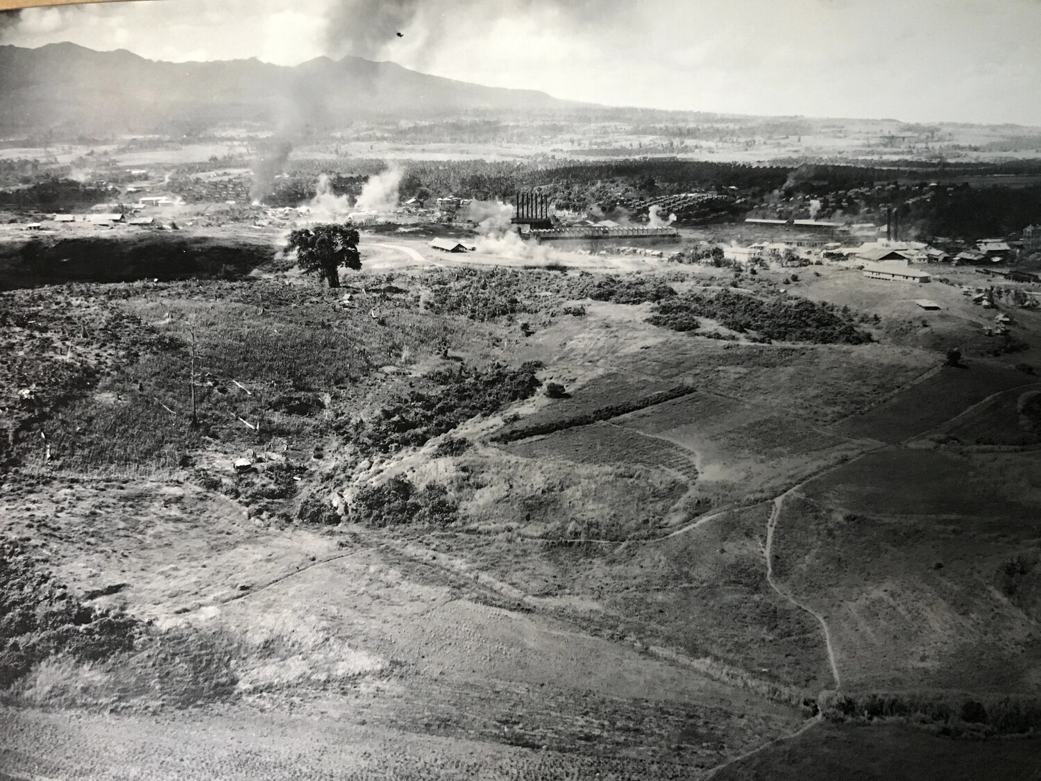 Strike Photograph of a Bombed Industrial Complex, 312th Bombardment Group