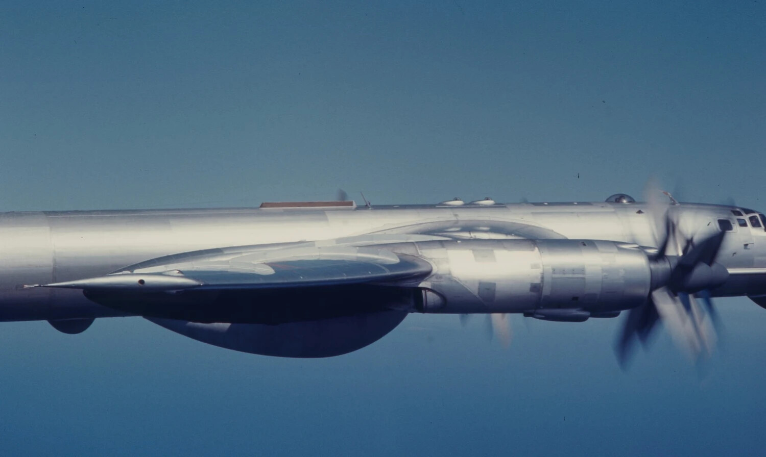 Air-to-Air View of Lockheed EC-121/WV-2 Warning Star Airborne Early Warning Aircraft, Vietnam War Era