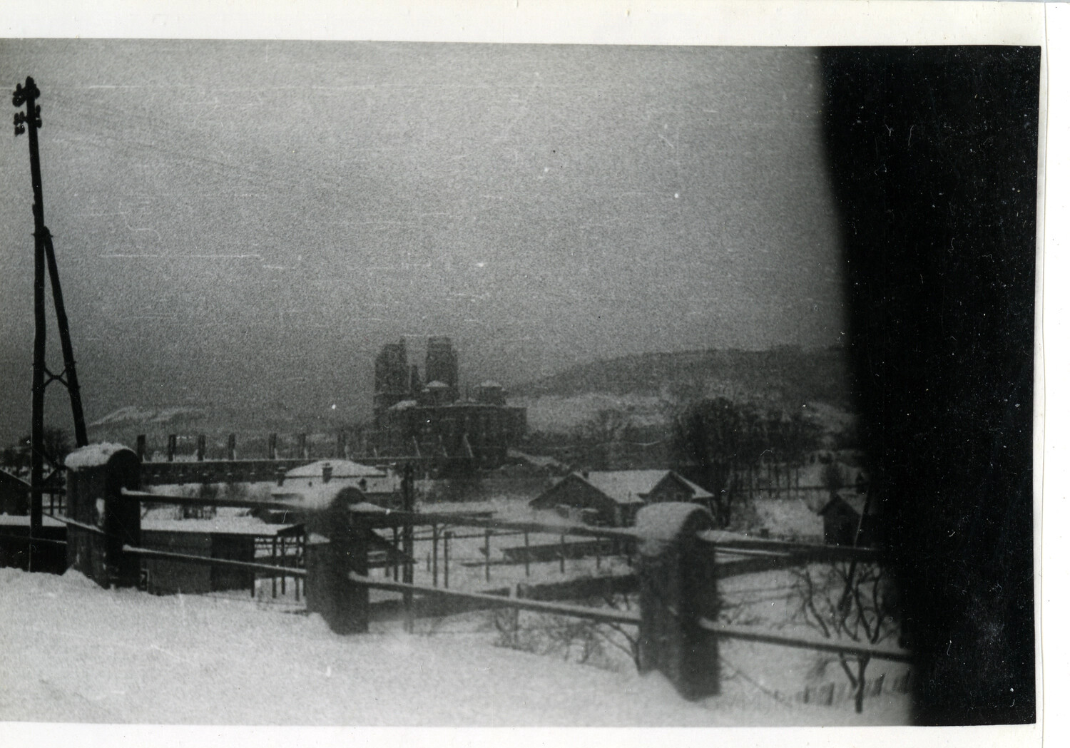 Snow-Covered Town or Industrial Scene, Possible European Winter Campaign Setting (Filed Under 101st Airborne Materials)