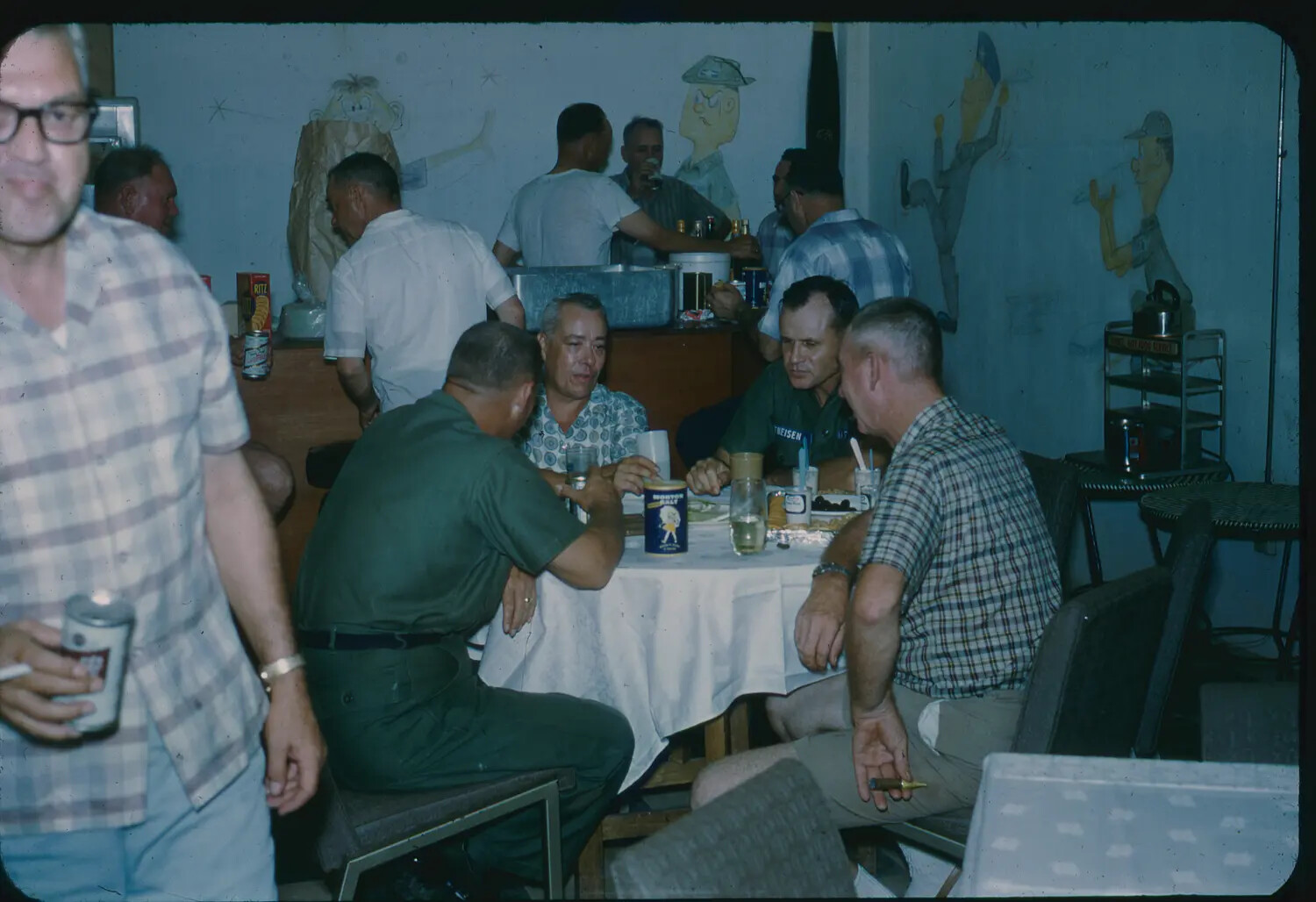 Squadron Club Social Gathering, 3rd Tactical Fighter Wing, Vietnam, 1965