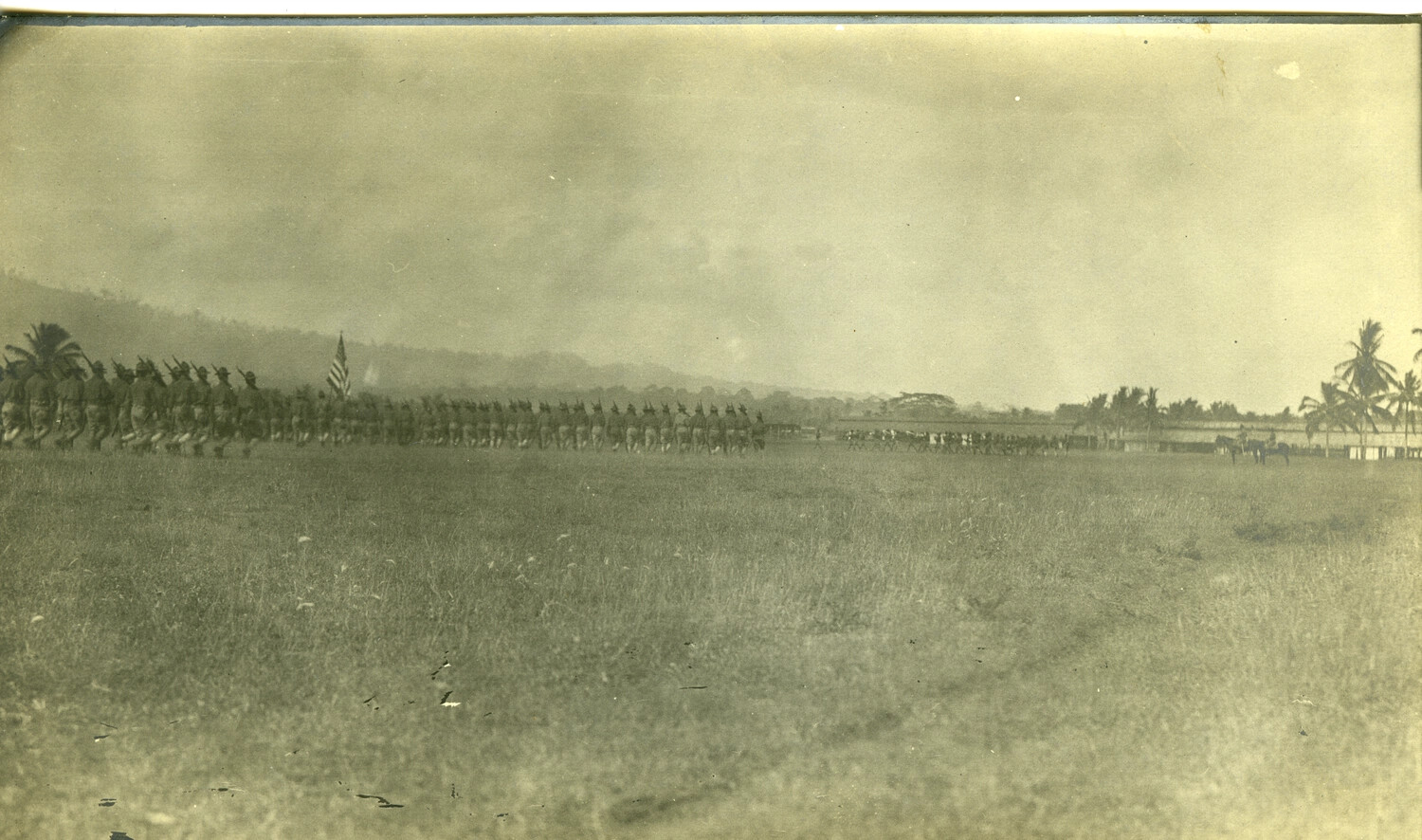 Troops on Parade March, Philippines, Early 1900s