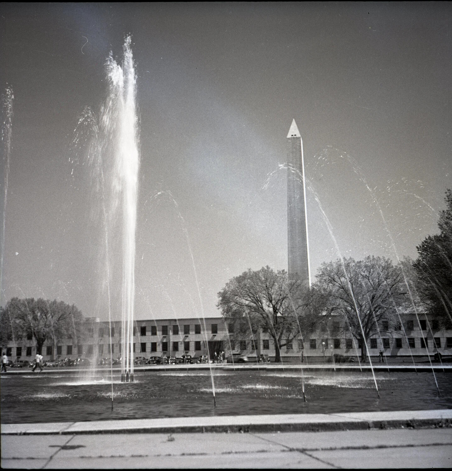 Washington Monument and Fountain, Washington, D.C., WWII Era