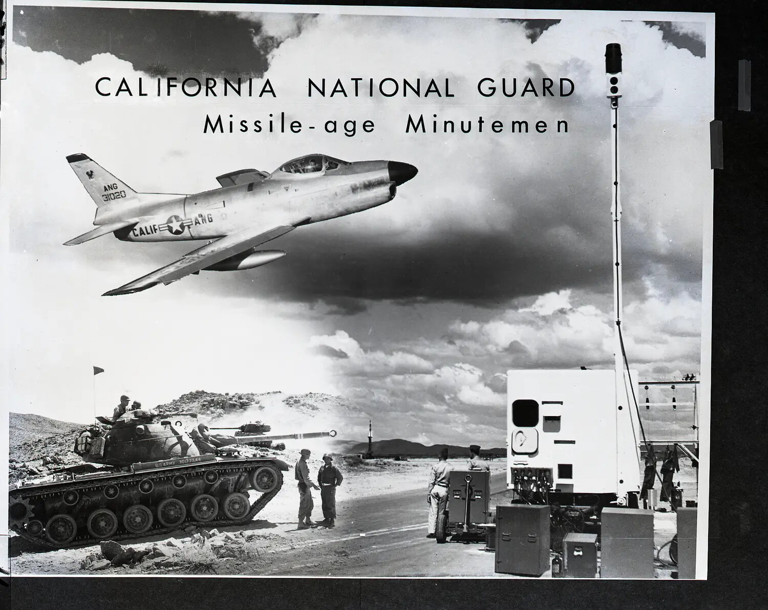 'California National Guard: Missile-Age Minutemen' Composite Photographic Display Board