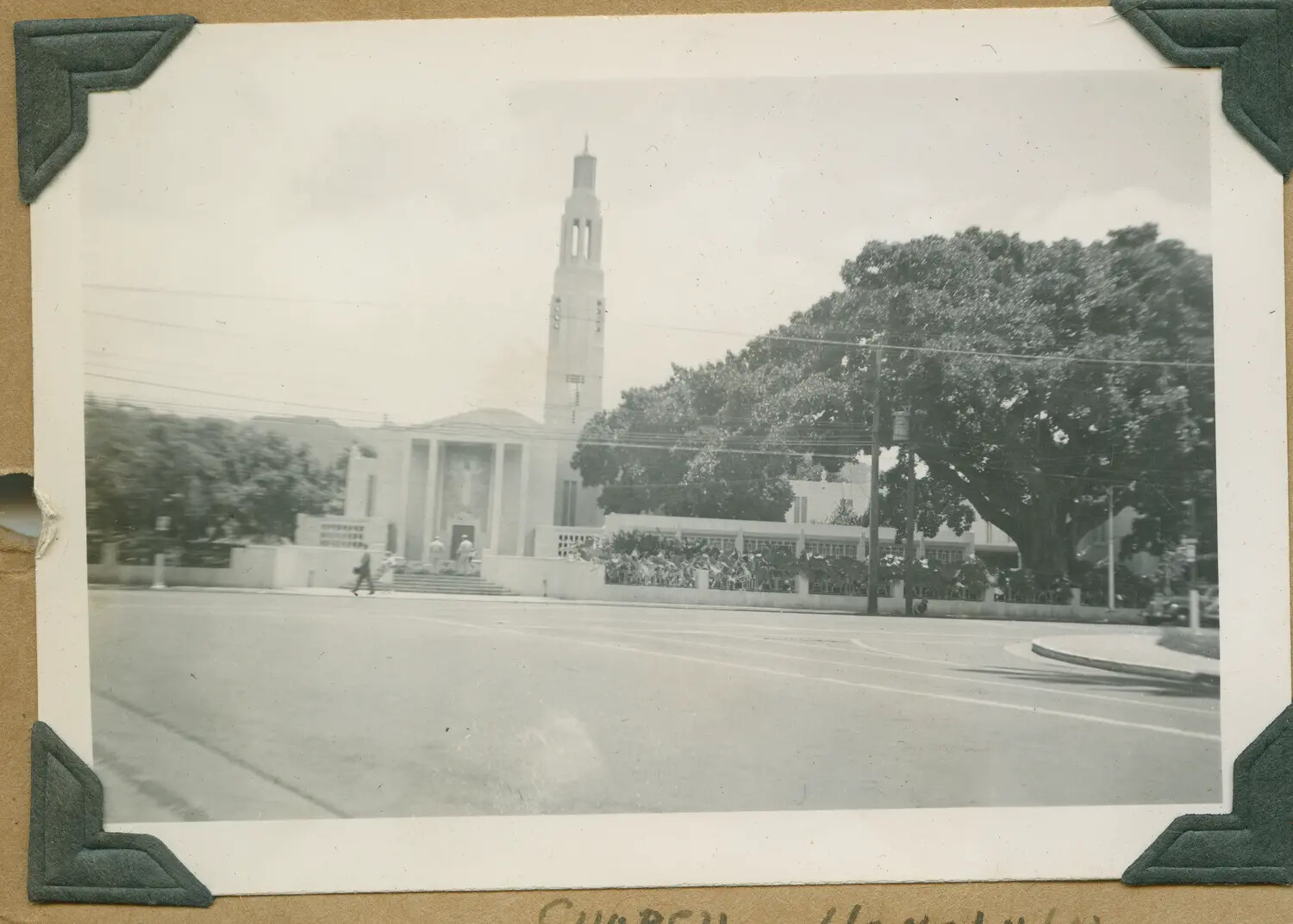 Church with Bell Tower, Honolulu, Hawaii, WWII Era