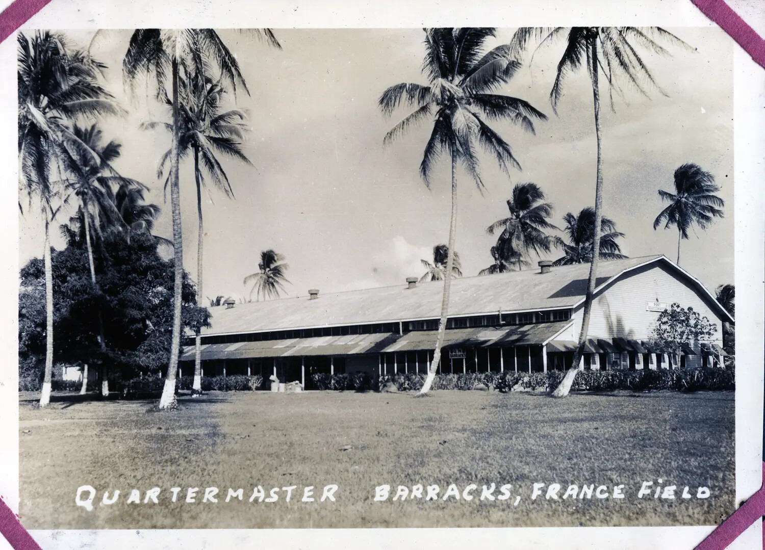 Quartermaster Barracks, France Field, Panama Canal Zone