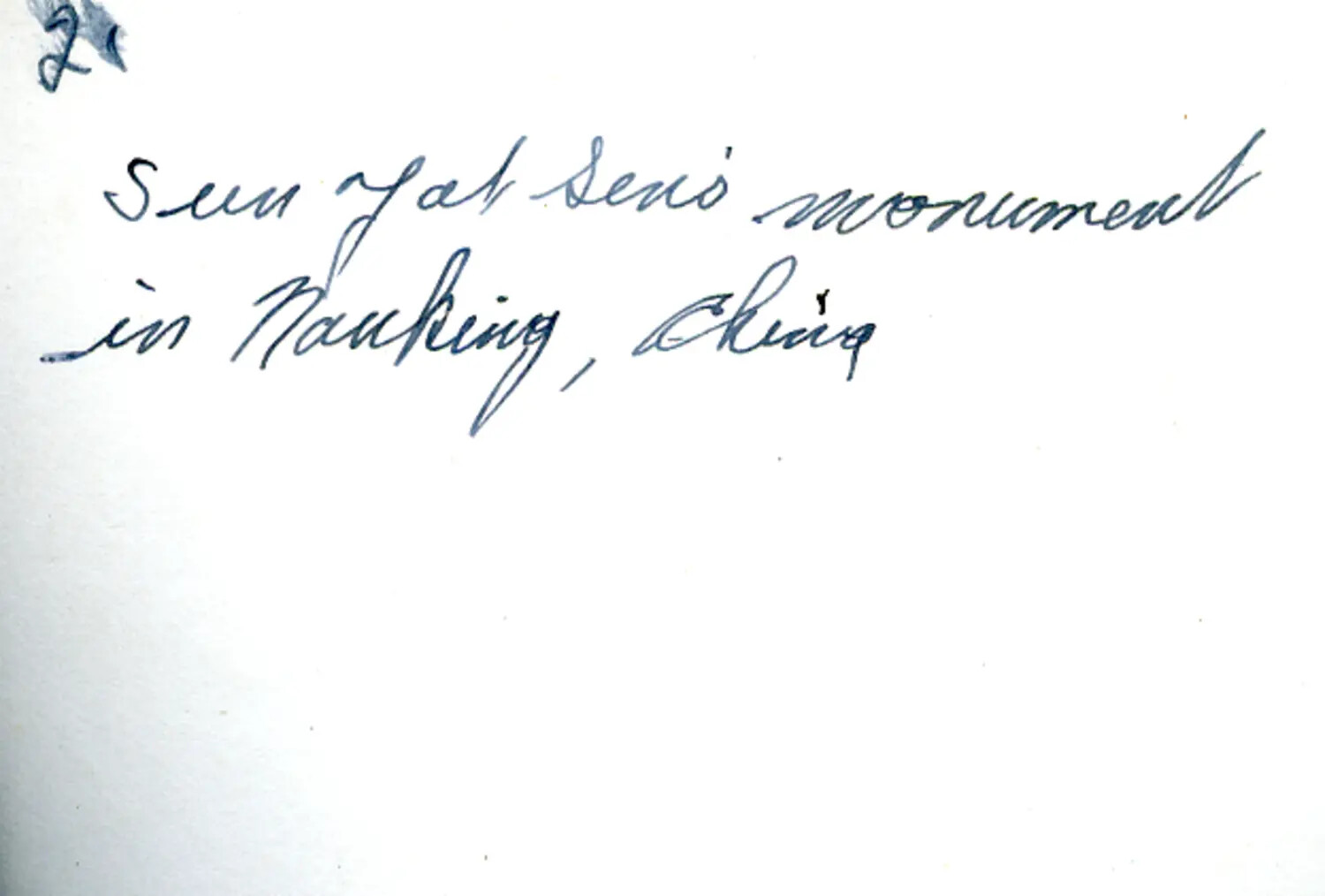 Album Caption Page: "Sun Yat Sen's Monument in Nanking, China" - CBI Theater Archive