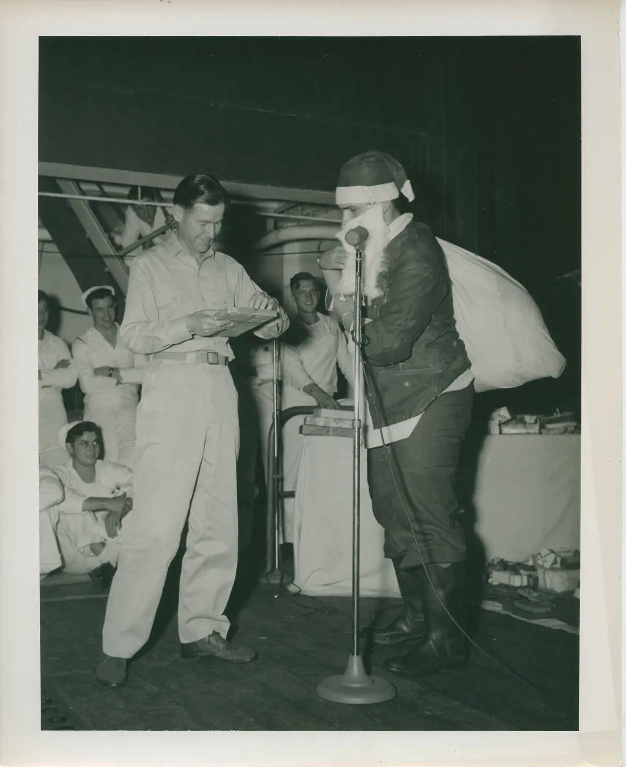 Christmas Celebration Aboard USS Petrof Bay (CVE-80), WWII