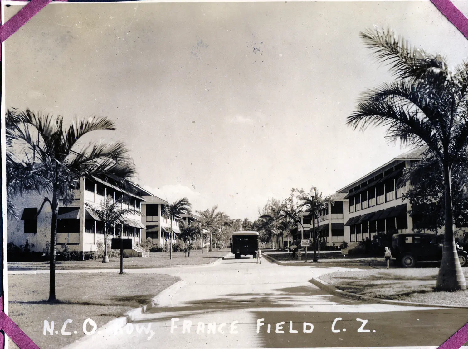 N.C.O. Row, France Field, Panama Canal Zone - WWII Era Photo Album