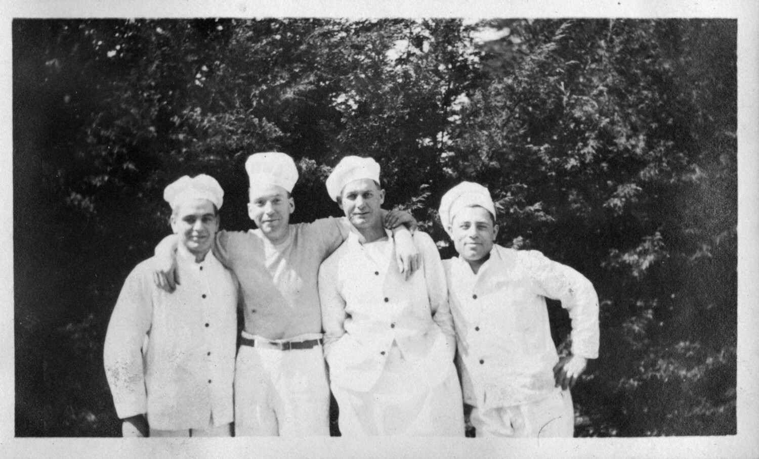 U.S. Army Cooks or Bakery Personnel in Whites, Presidio Photo Album