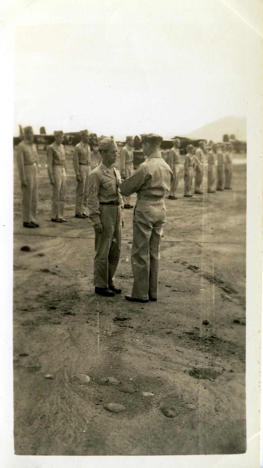 Medal Presentation Ceremony at an Airfield, Pacific Theater, WWII