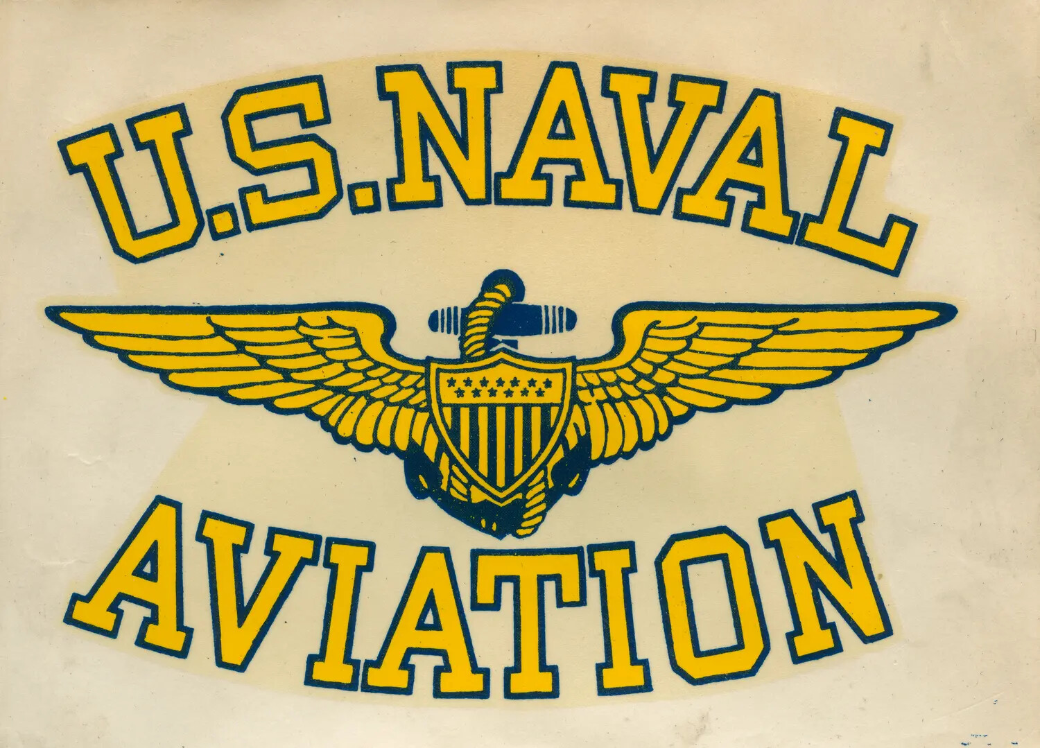 U.S. Naval Aviation Wings Insignia Decal, Album Title Page