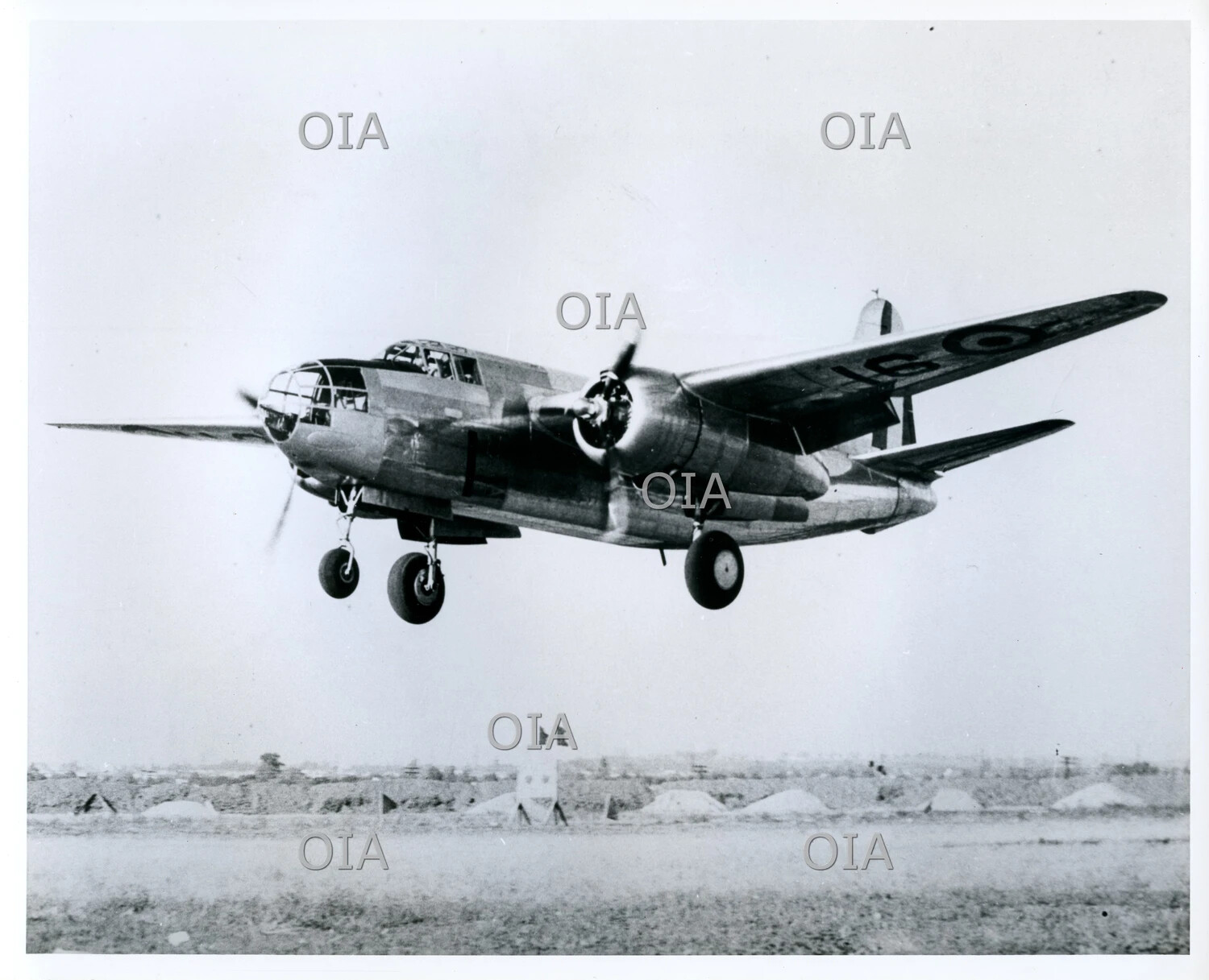 Douglas DB-7/Boston Light Bomber Climbing After Takeoff, RAF Markings