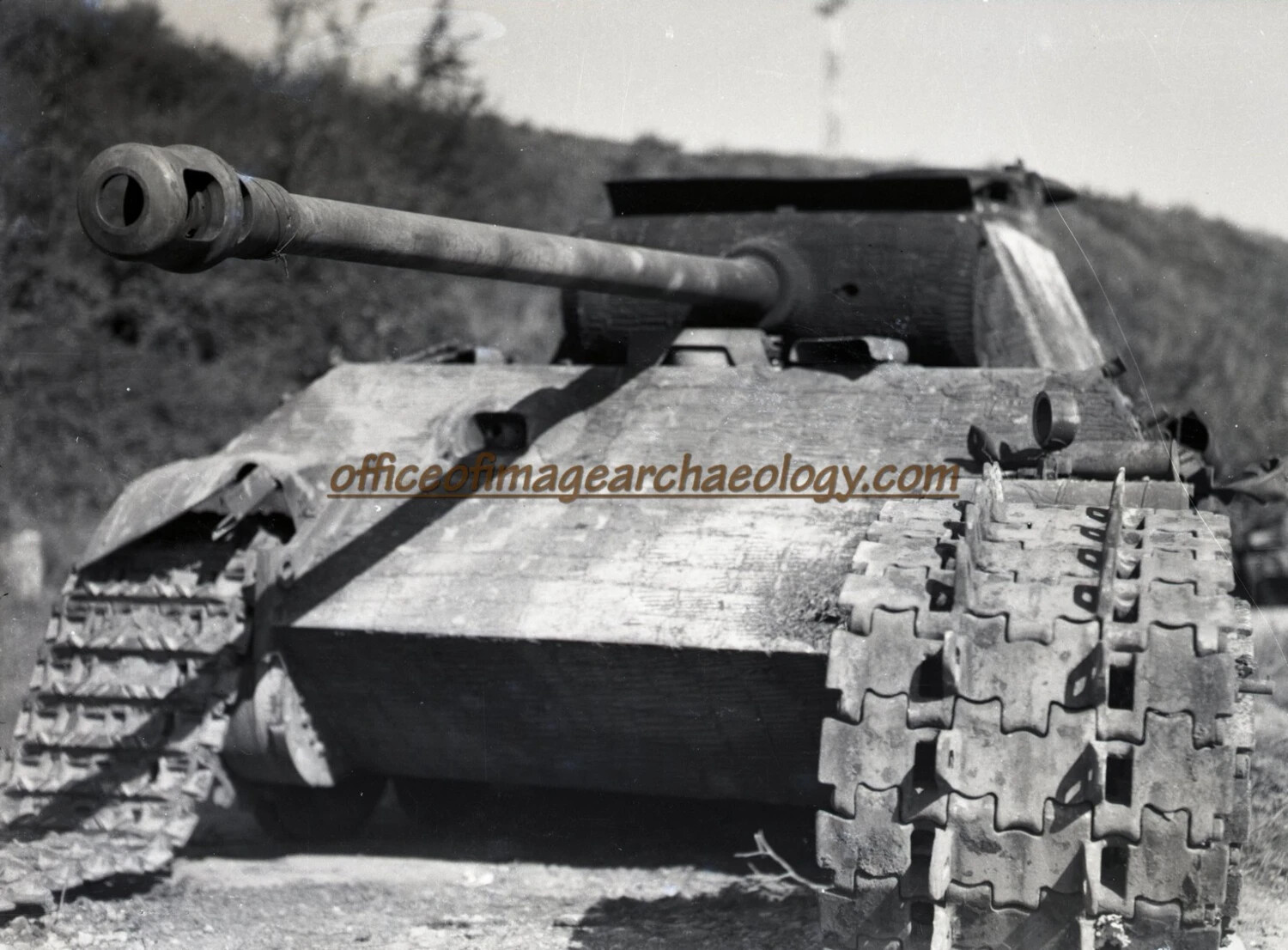 German Panther Tank, Frontal View, WWII European Theater