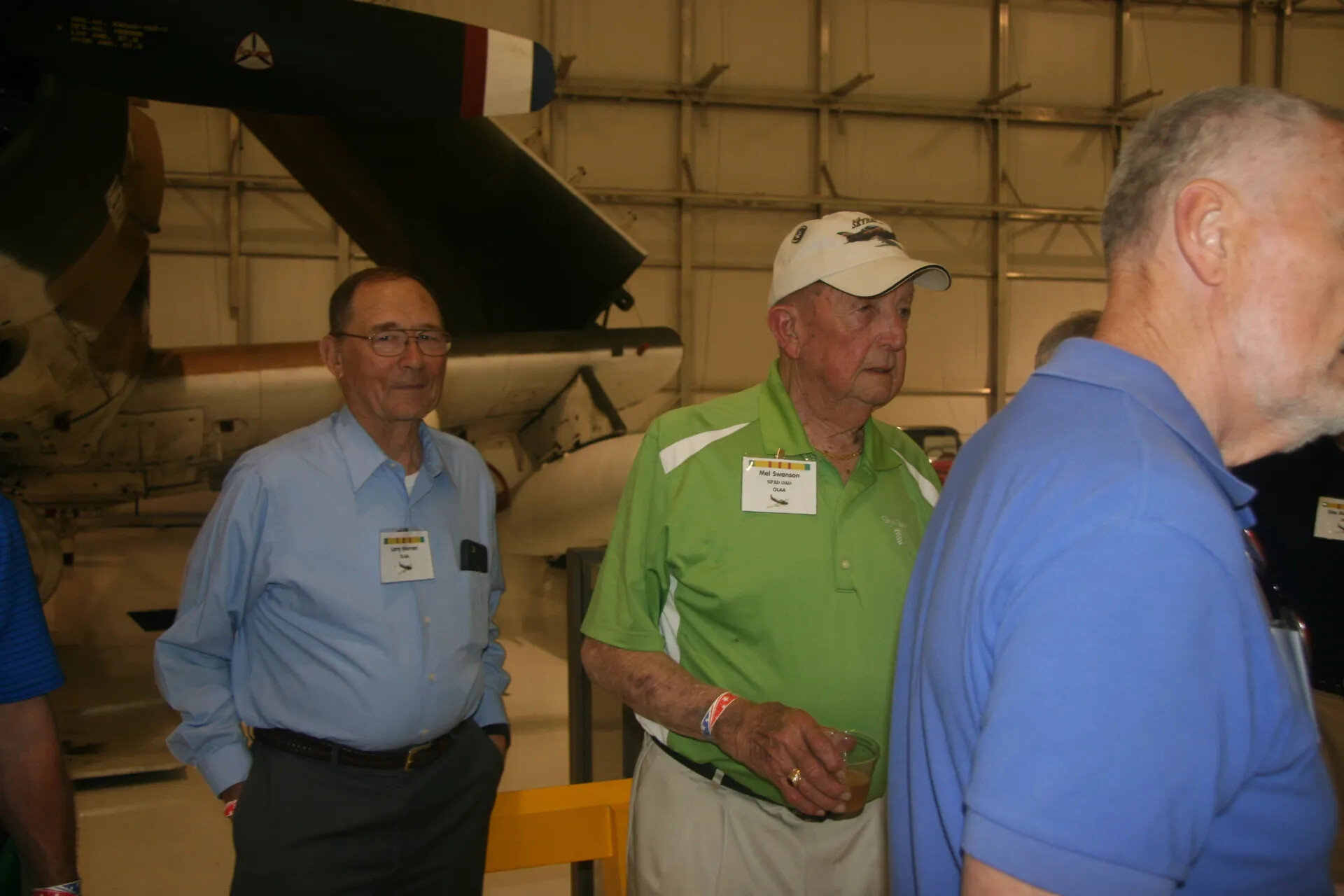 Vietnam Veterans Reunion Gathering Beside Restored A-1 Skyraider, 2016 Operation Tailwind Event