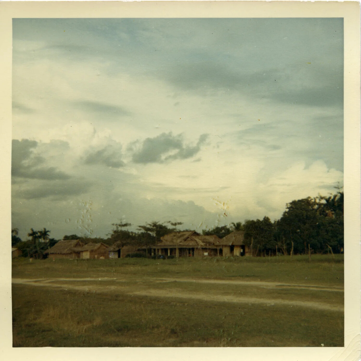 Rural Vietnamese Hamlet Landscape Near Saigon, 1964
