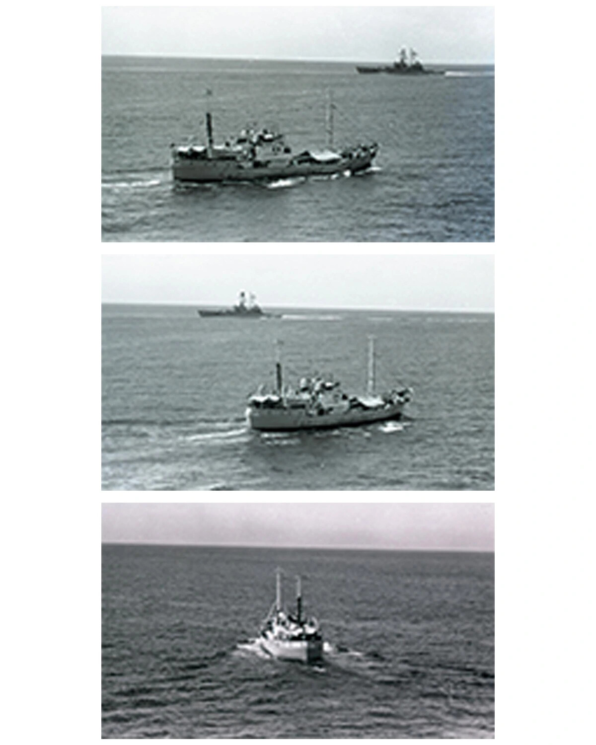 Contact Sheet — Small Naval Craft Operating Near USS Ticonderoga, Vietnam Era