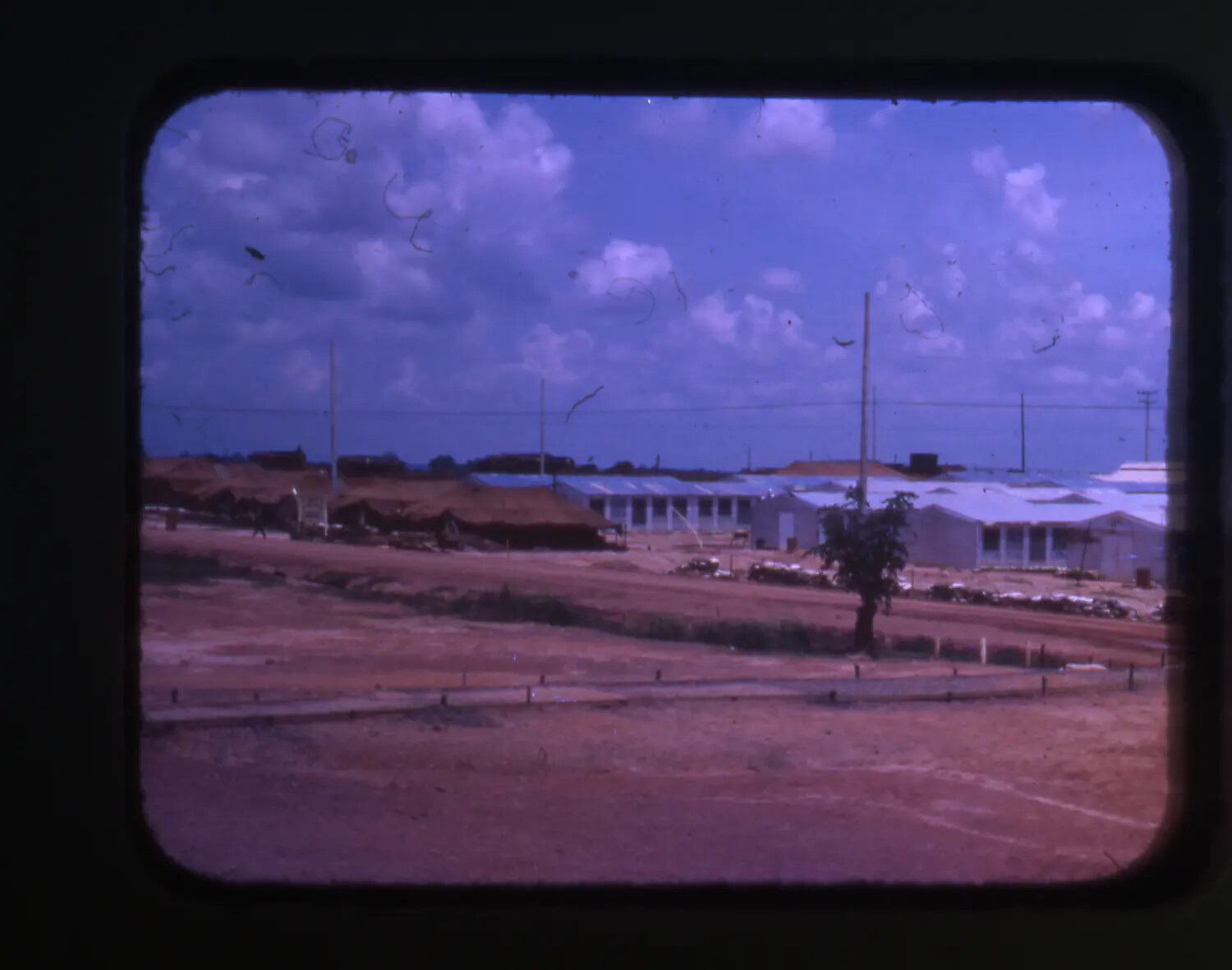 U.S. Military Base Installation, Vietnam War Era (Likely Cam Ranh Bay)
