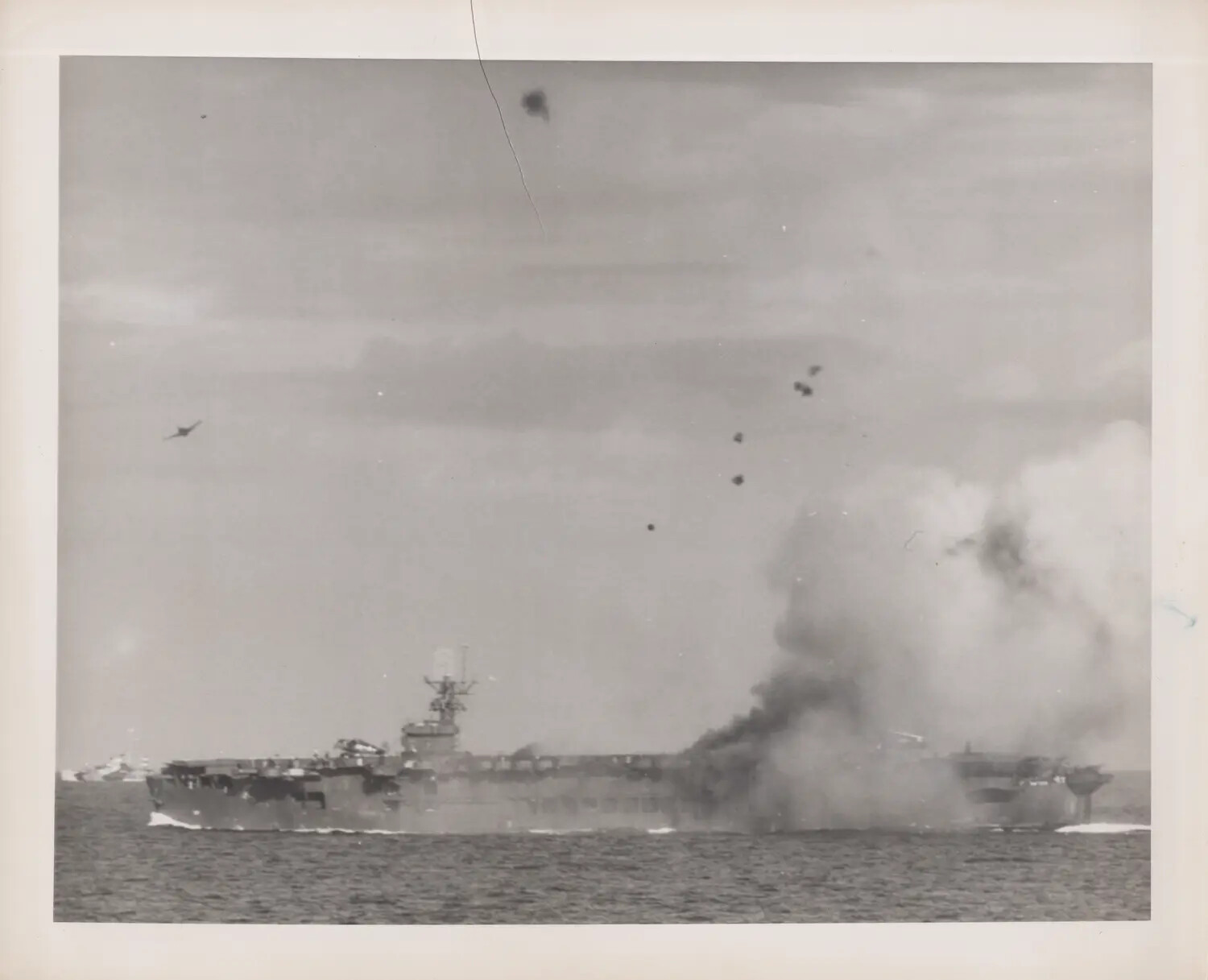 Escort Carrier Under Kamikaze Attack, Battle of Leyte Gulf, October 1944