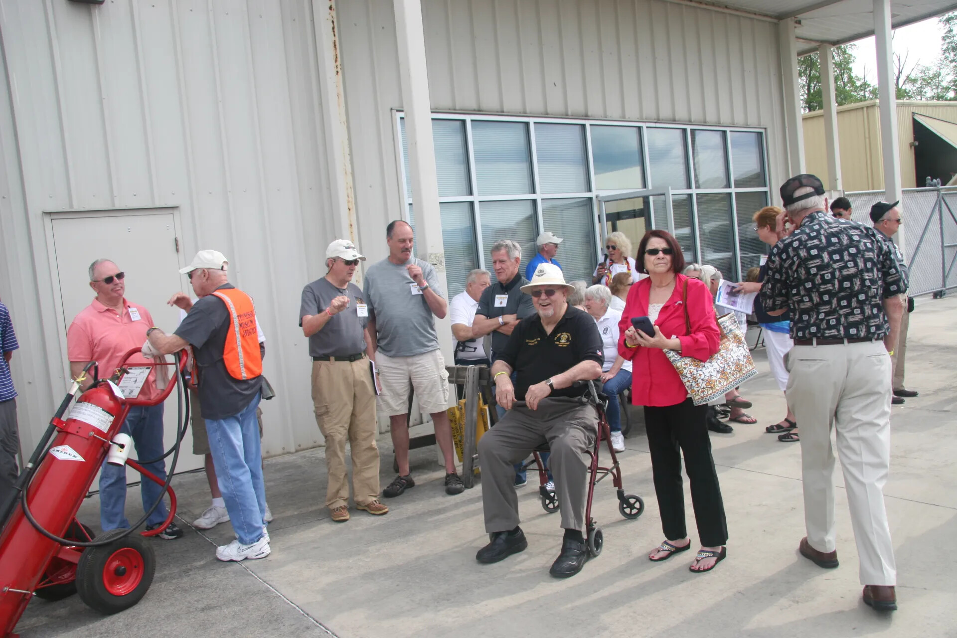 Attendees Gather Outside Tennessee Museum of Aviation, Operation Tailwind Commemorative Event, 2016