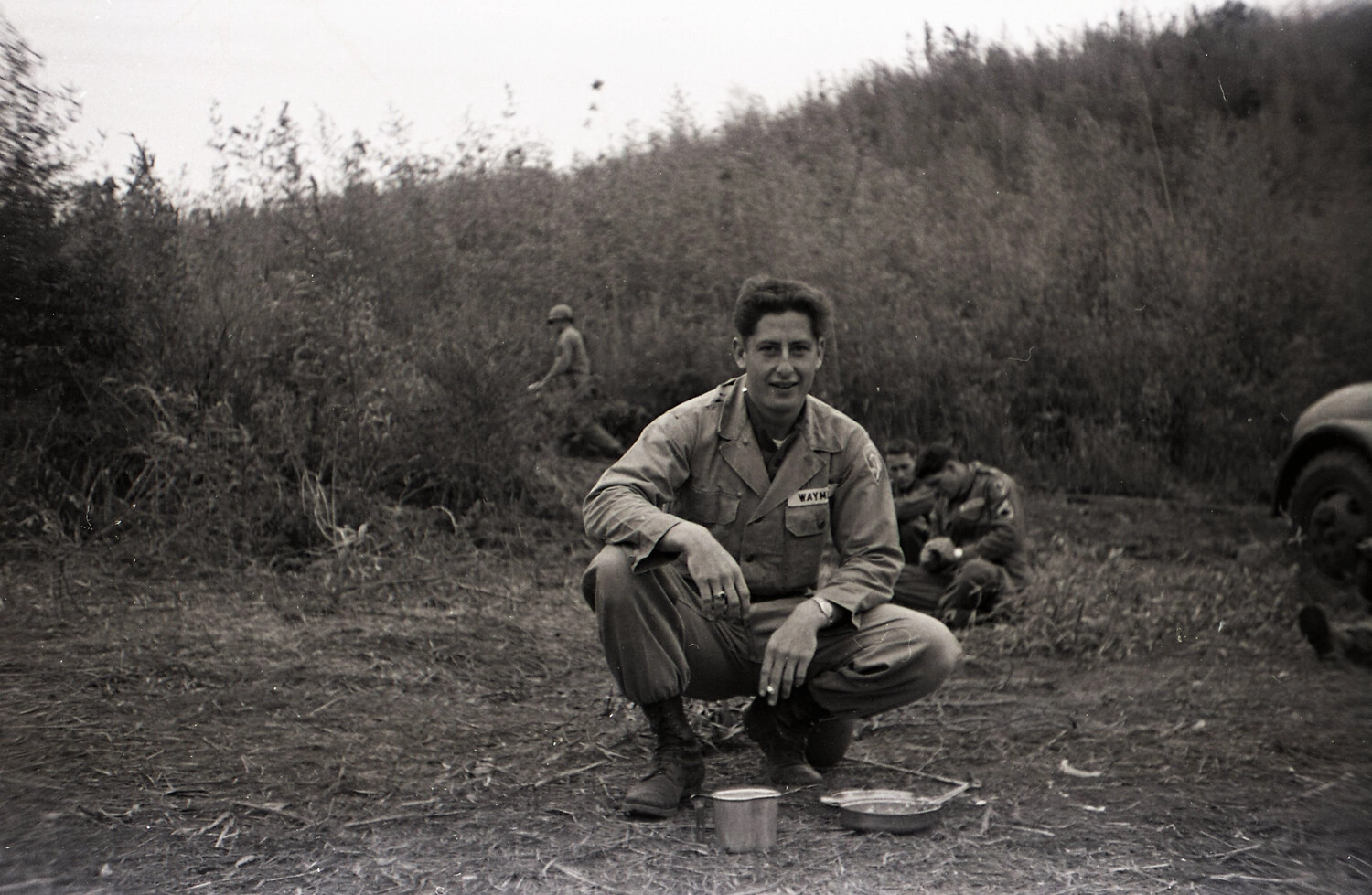 187th Airborne Regimental Combat Team Paratrooper in the Field, Korea, Korean War Era