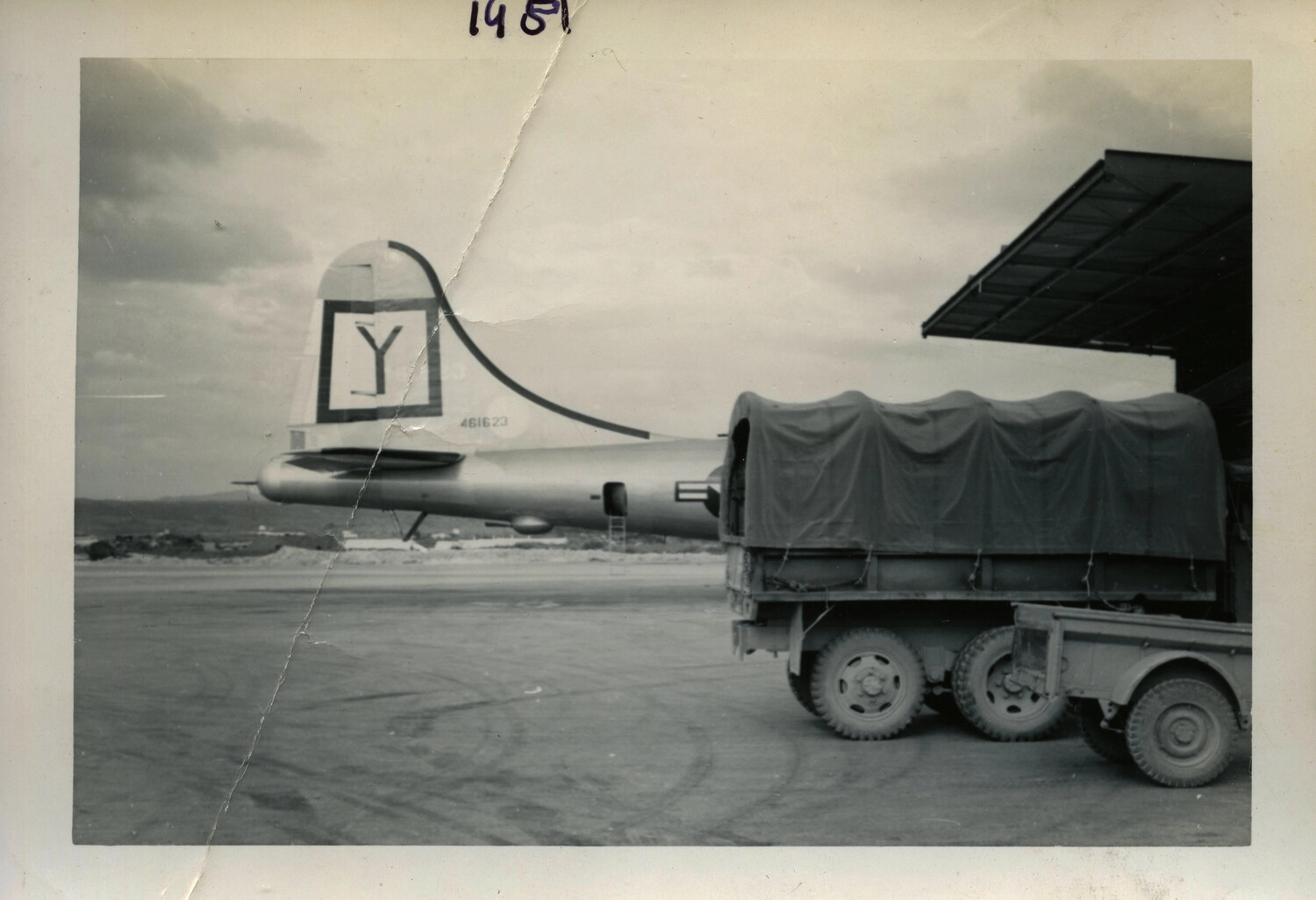 Boeing B-29/B-50 Superfortress Tail Section, Serial 461623, Overseas Staging Base, 1951