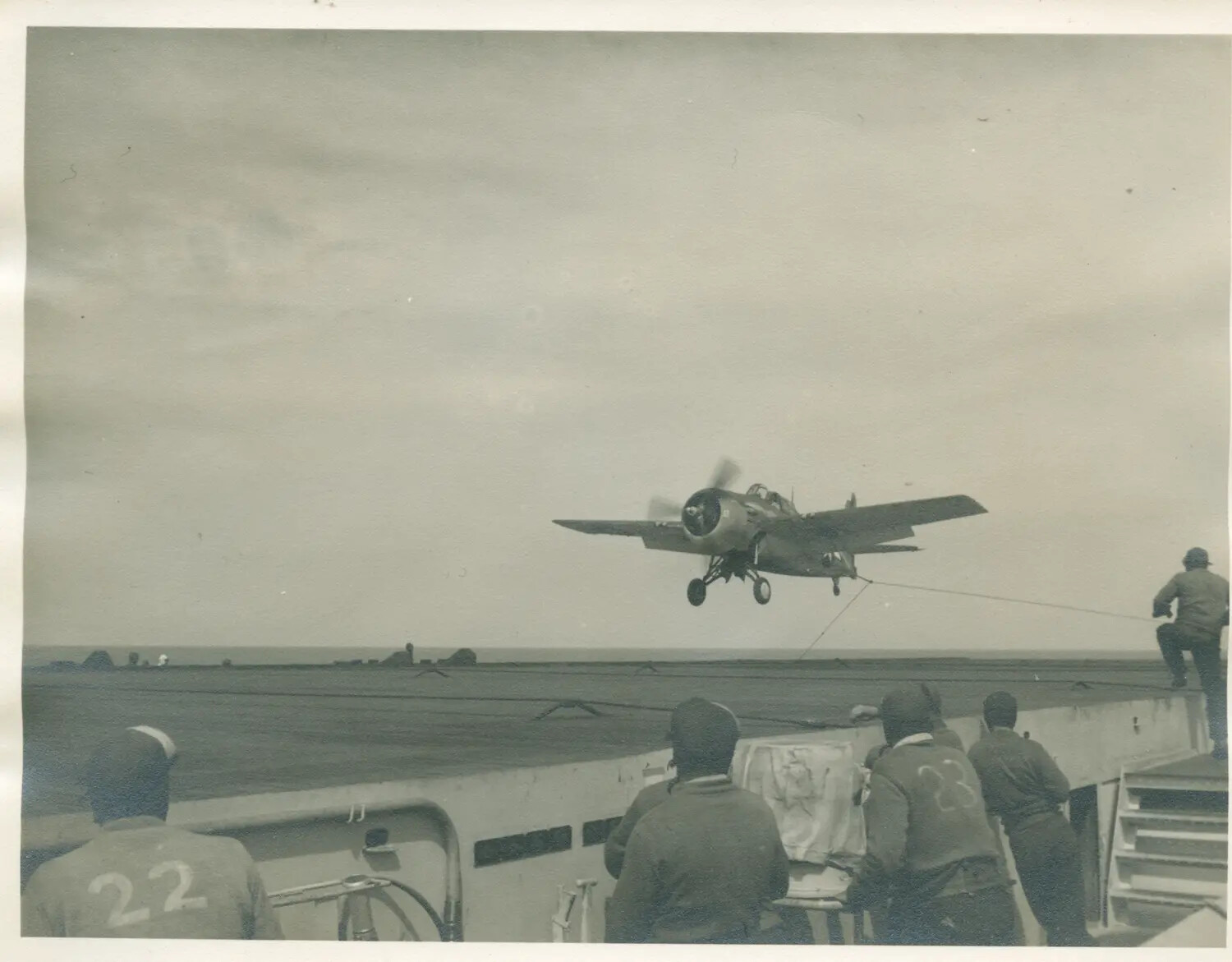 Grumman TBM/TBF Avenger Landing Aboard USS Petrof Bay (CVE-80), WWII Pacific Theater