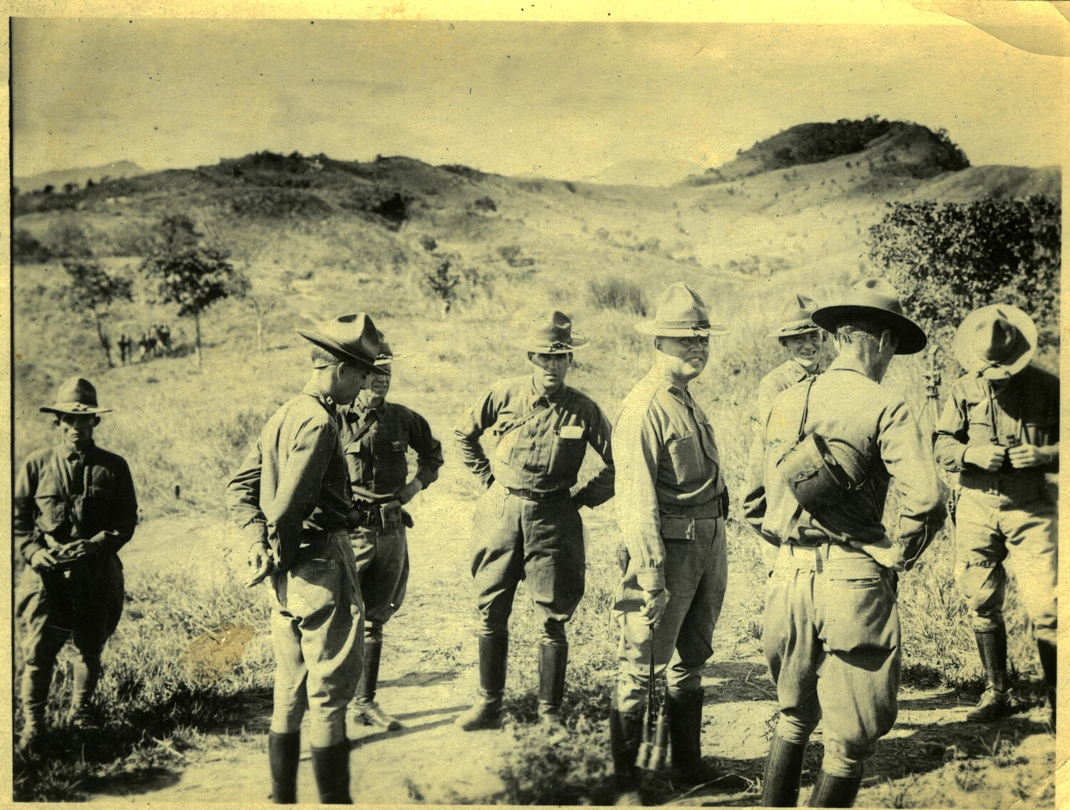 American Army Officers in the Field, Philippines, Early 1900s (Carl Stone / Philippine Scouts Collection)
