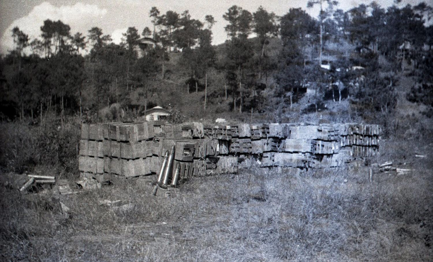 Captured Ammunition Dump, Luzon Highlands, Philippines, WWII