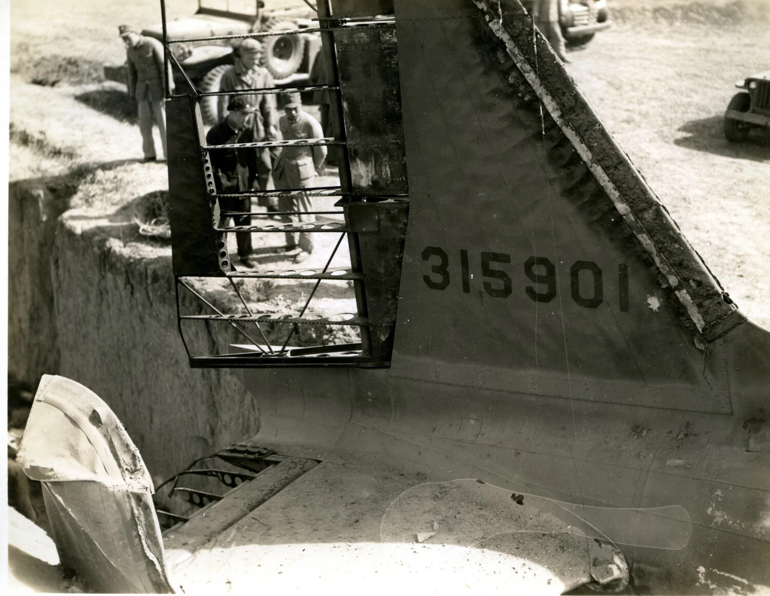 Crashed Aircraft Tail Section, Serial 315901, Burma/CBI Theater Collection