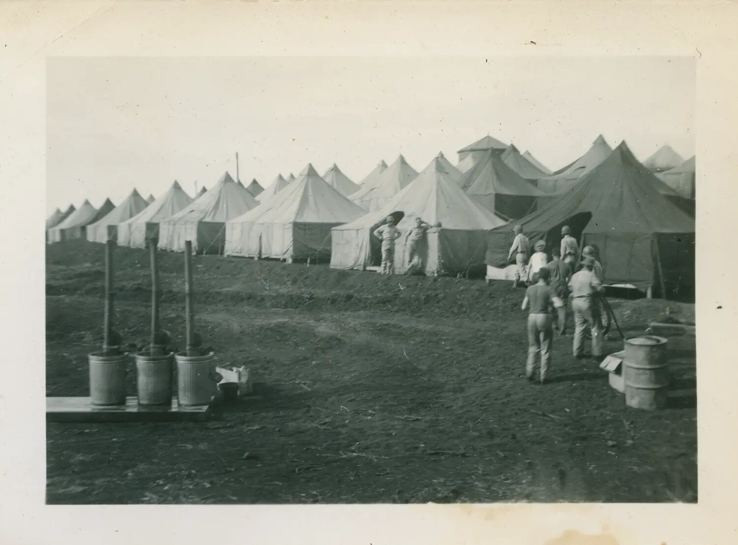 Tent City Encampment, Schofield Barracks, Hawaii, WWII