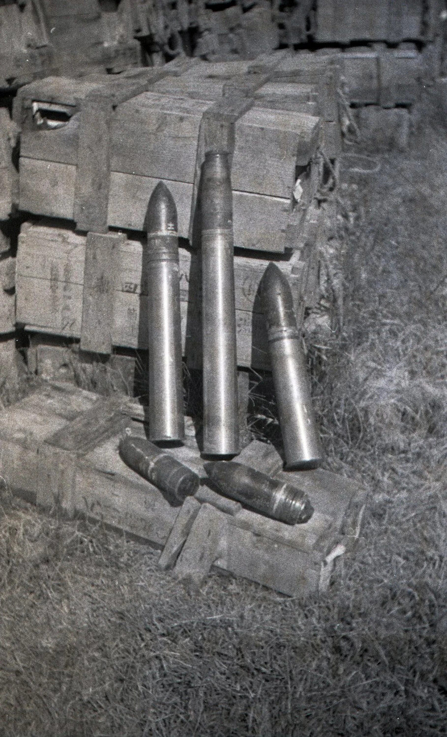 Artillery Shells and Ammunition Crates, Luzon, Philippines, WWII
