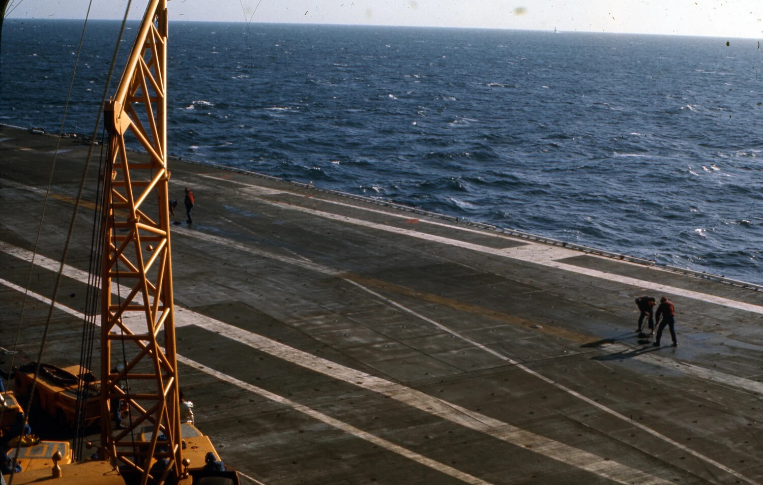 Flight Deck Maintenance Aboard USS Ticonderoga, Vietnam War Era