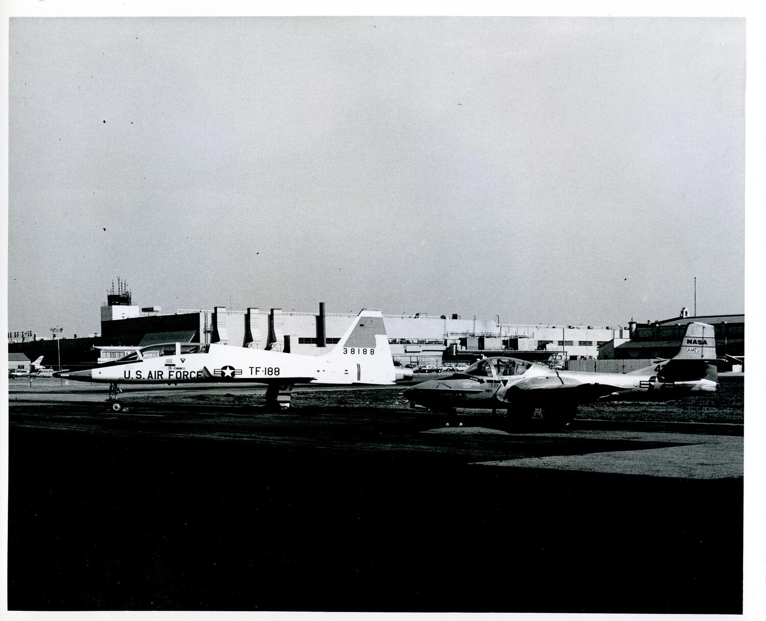 Northrop T-38 Talon and NASA Ames Research Aircraft on Airfield Ramp