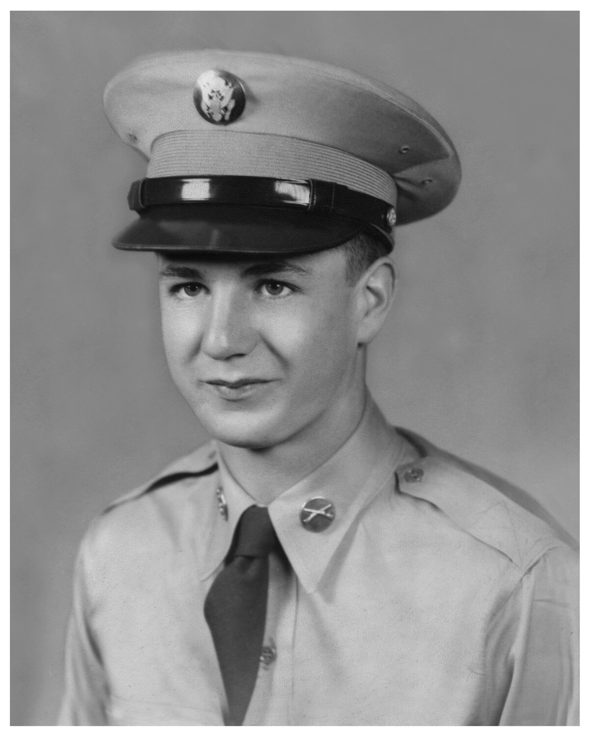 Studio Portrait of U.S. Army Enlisted Soldier, Real Photo Postcard, San Francisco (J.C. Bardell Studio)