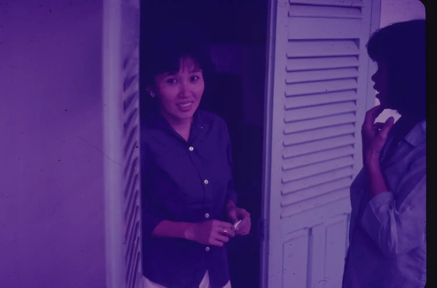 Vietnamese Women in Doorway, Vietnam, 1965 - 3rd Tactical Fighter Wing Collection