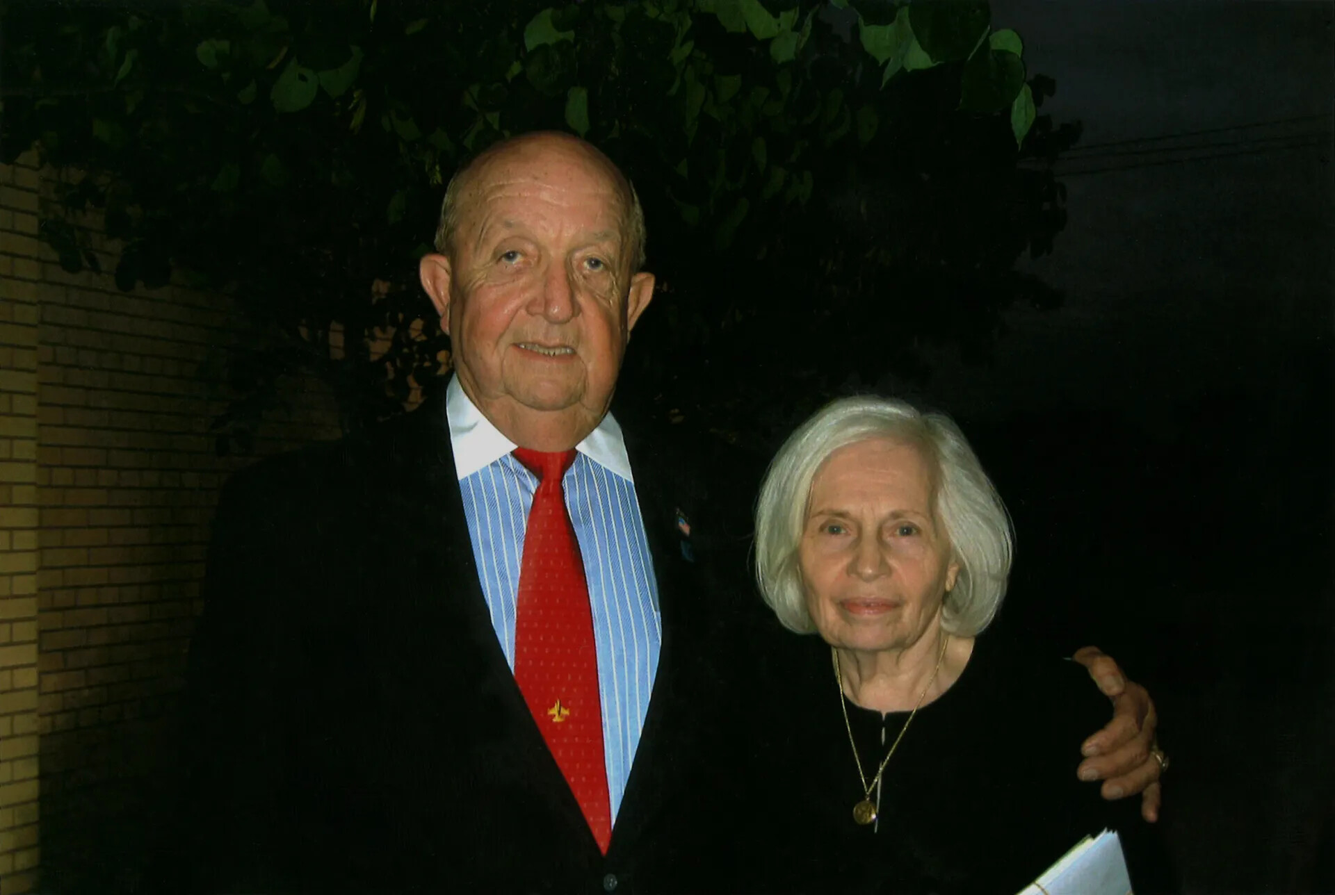 Formal Portrait of an Older Couple at an Evening Event