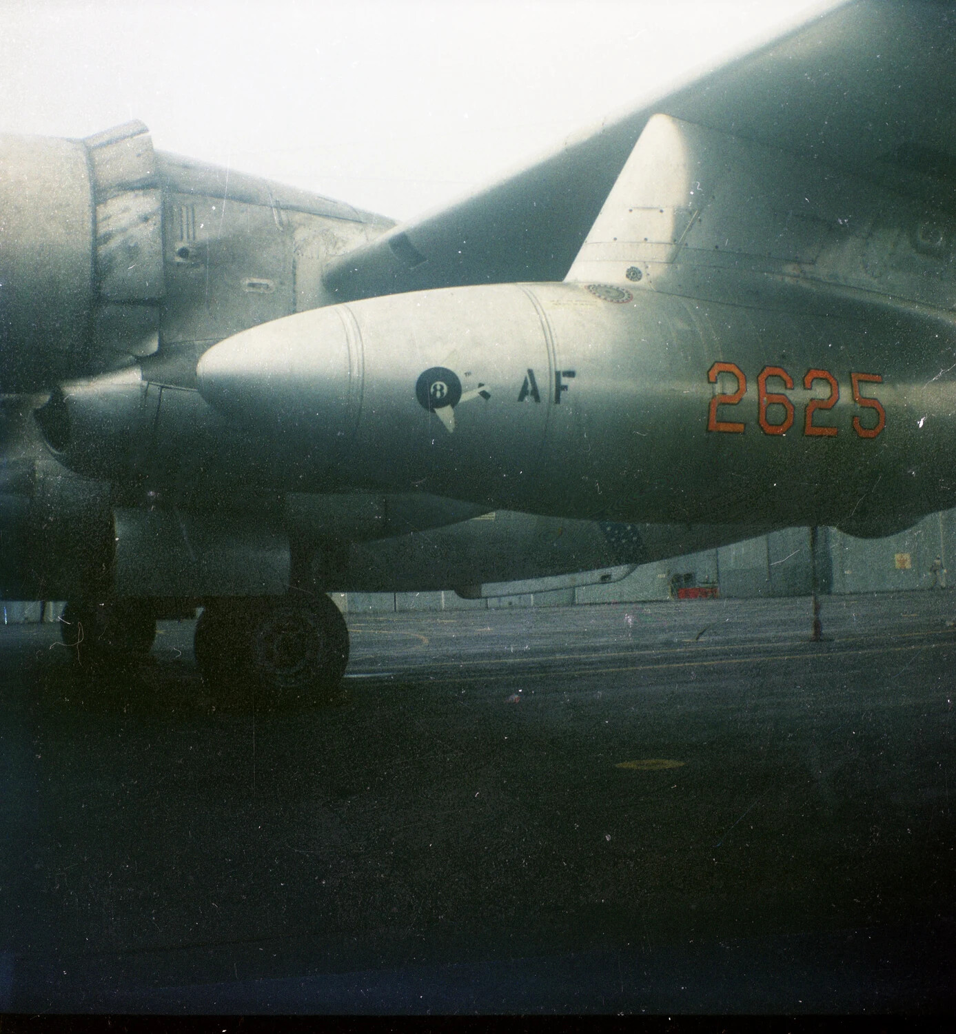 Nose Detail of Boeing C-97 Stratofreighter '2625' with Squadron Emblem