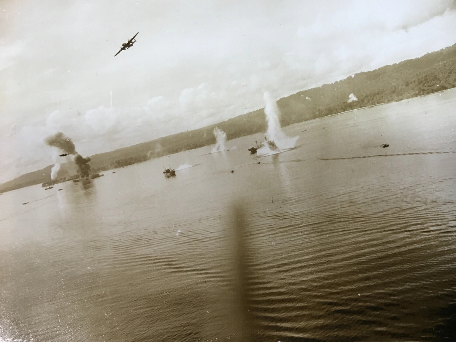 Multi-Aircraft Strike on Japanese Shipping in Harbor, Southwest Pacific